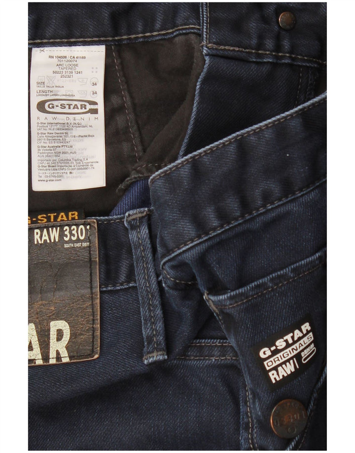 G-STAR Vaqueros cónicos sueltos Arc para hombre W34 L34 Algodón azul marino