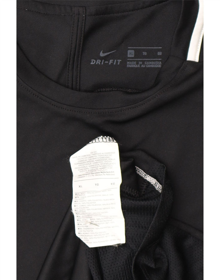 Camiseta Nike Dri Fit para hombre Top XL Poliéster negro