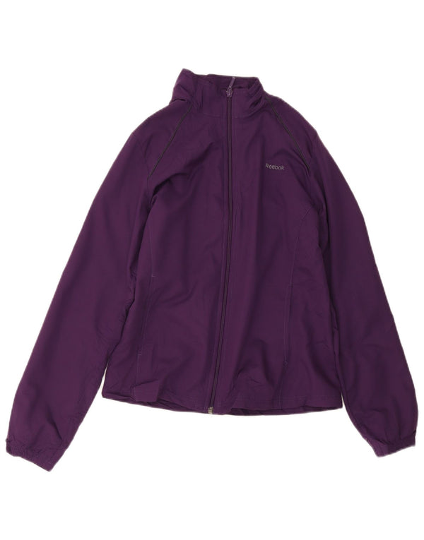 Reebok Chaqueta de chándal holgada para mujer UK 6 XS Poliéster morado