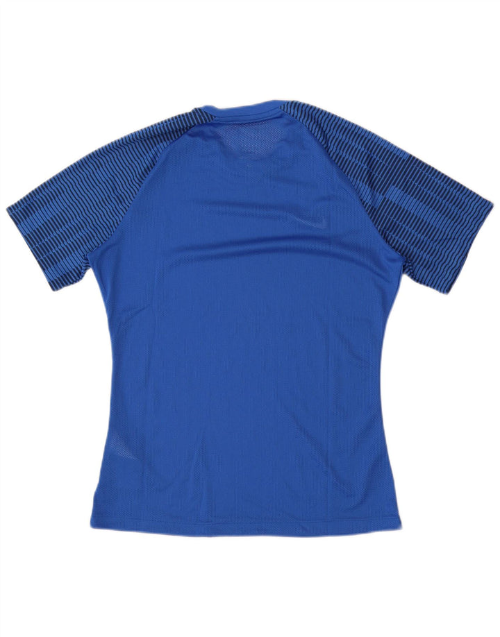 Camiseta Nike Dri Fit Slim Fit para hombre Top poliéster a rayas azul medio