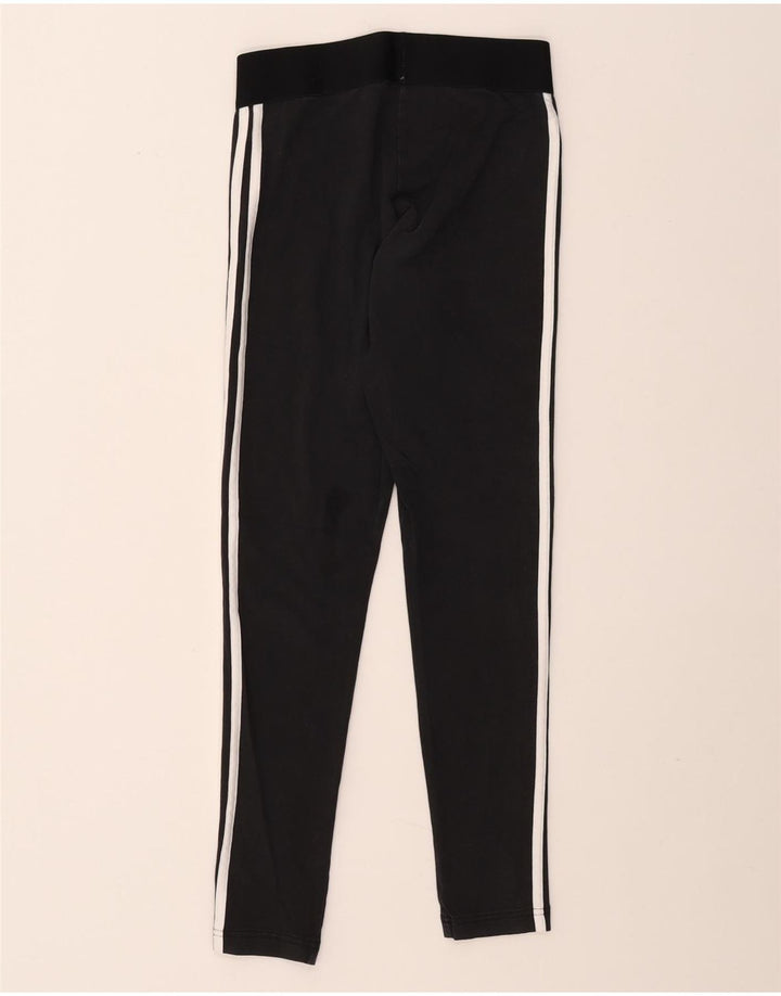 ADIDAS Leggings ajustados para mujer Reino Unido 8/10 Pequeño Algodón negro