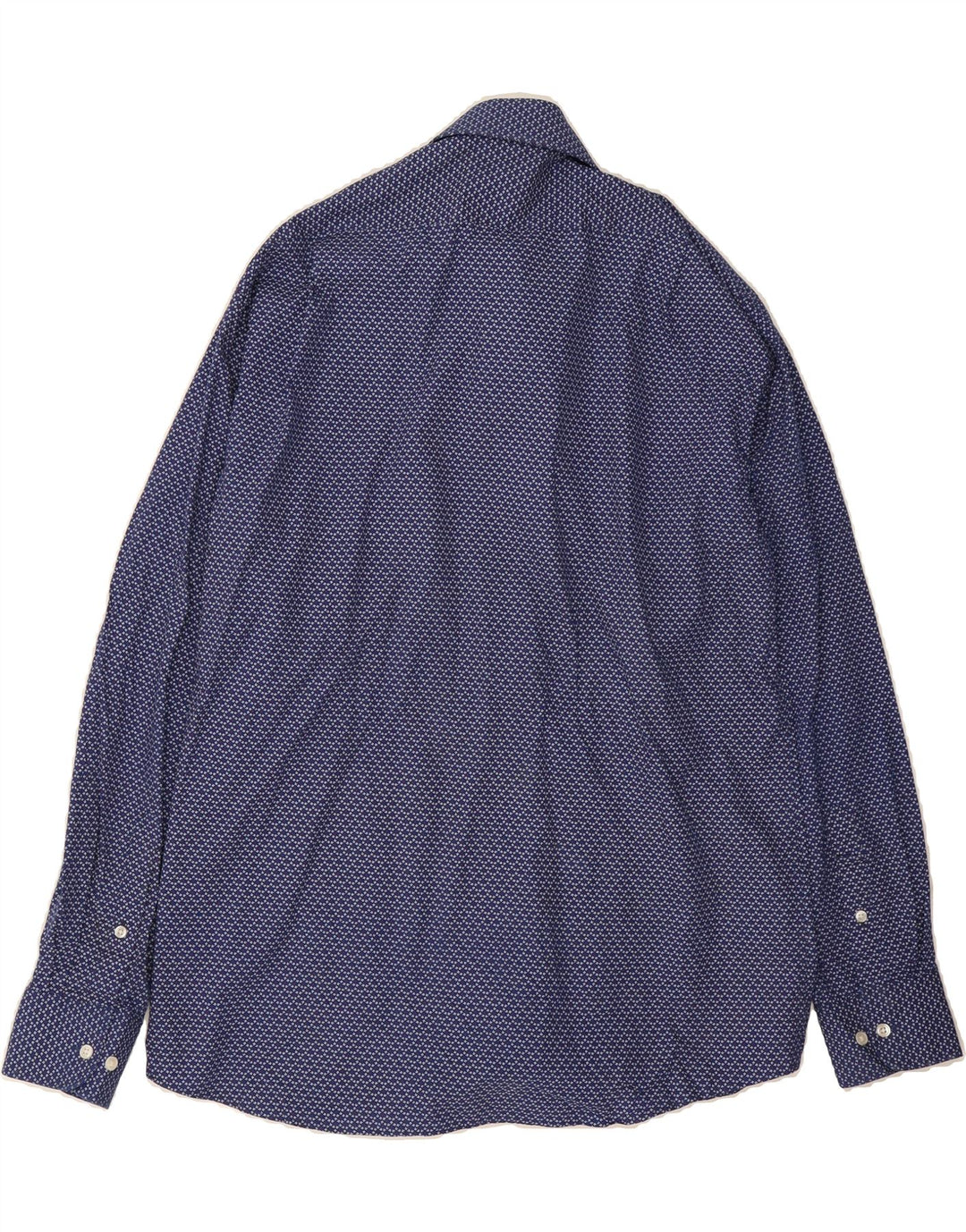 TOMMY HILFIGER Mens Shirt Size 15 1/2 Medium Navy Blue Spotted Cotton Vintage Tommy Hilfiger and Second-Hand Tommy Hilfiger from Messina Hembry 