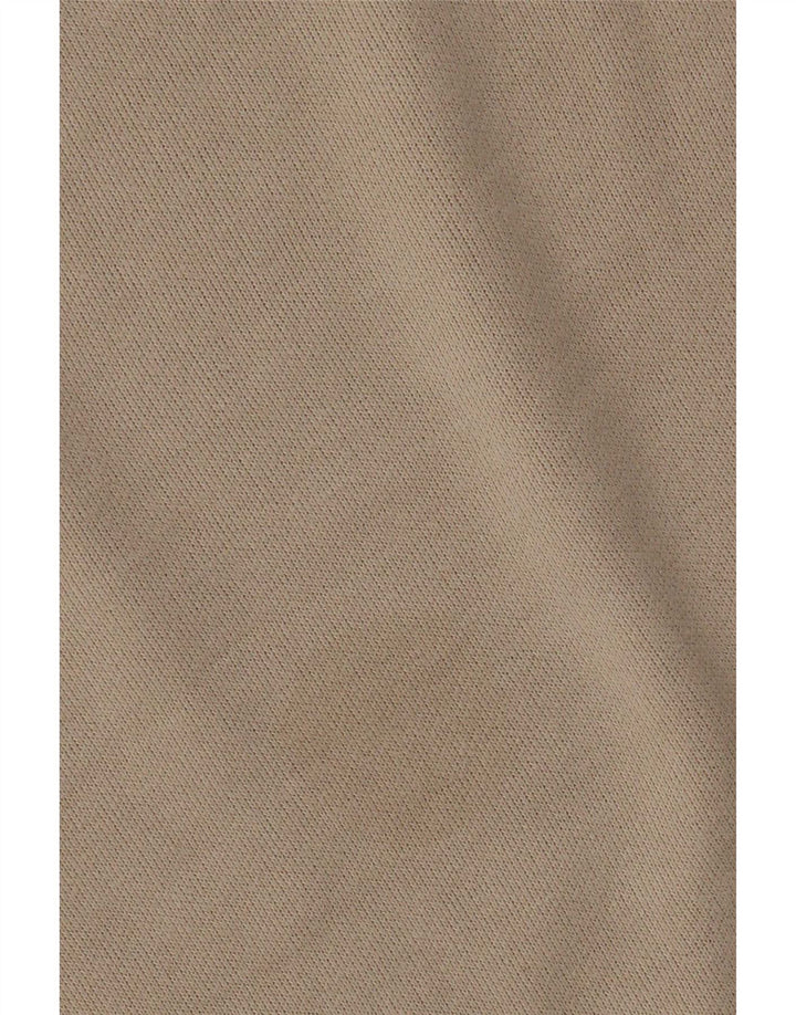 Zara Mujer Crop Oversize Top Manga Larga UK 10 Small Beige