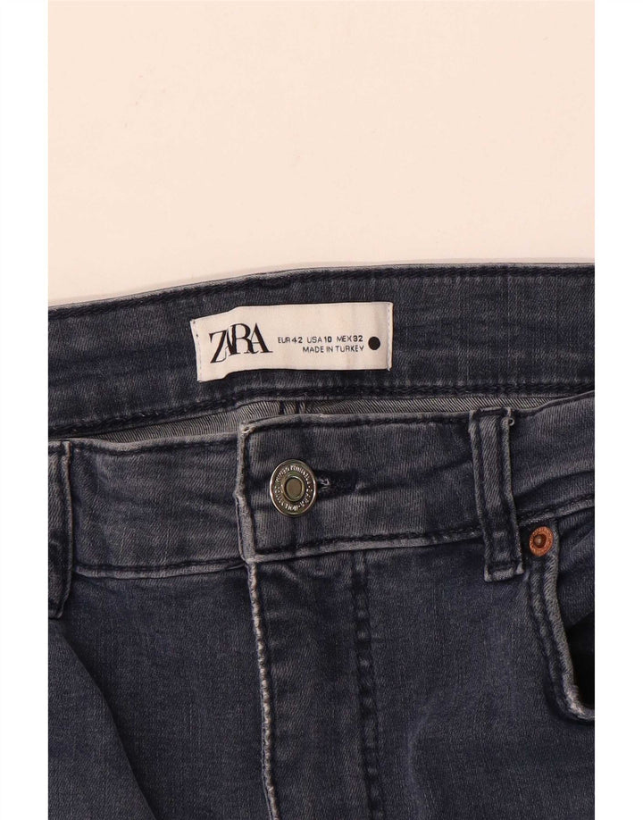 Zara Jeans Slim para Mujer EU 42 Large W32 L28 Azul Marino