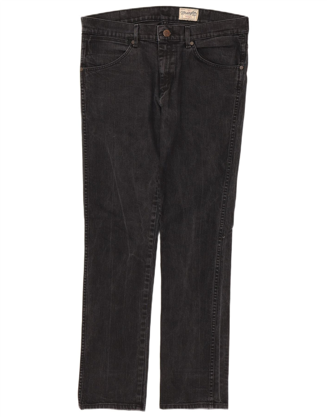 WRANGLER Vaqueros ajustados Vegas para hombre W36 L34 Algodón negro