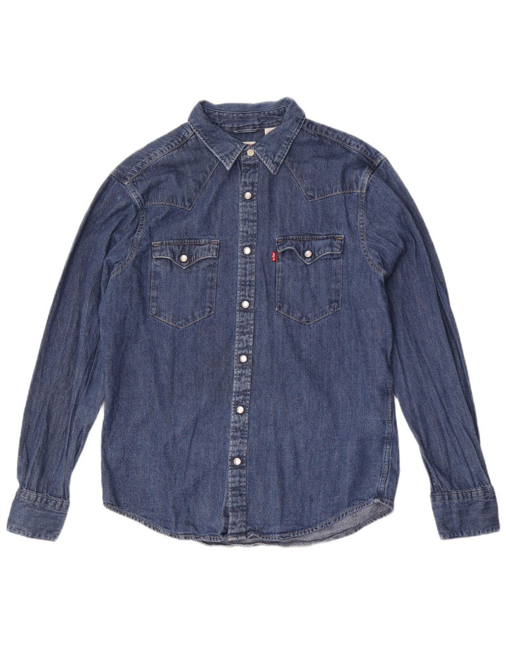 Levi's Camisa Vaquera Estándar De Algodón Azul Medio