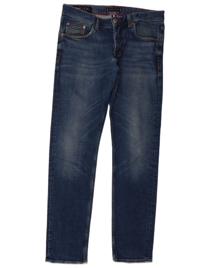 Tommy Hilfiger Vaqueros ajustados Bleecker para hombre W32 L32 Algodón azul