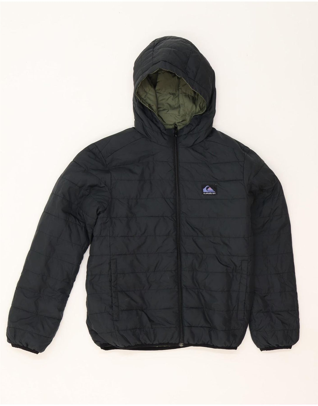 Quiksilver Chaqueta Acolchada Reversible con Capucha para Niños 11-12 Años Medium Khaki