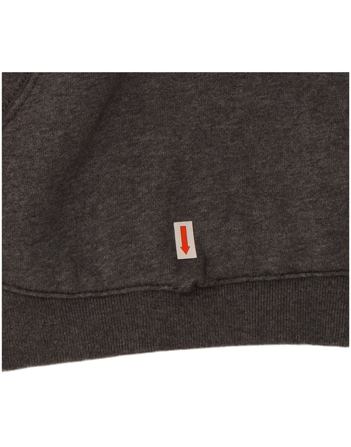 Napapijri Hombre Sudadera Con Capucha Gráfica Gris Medio