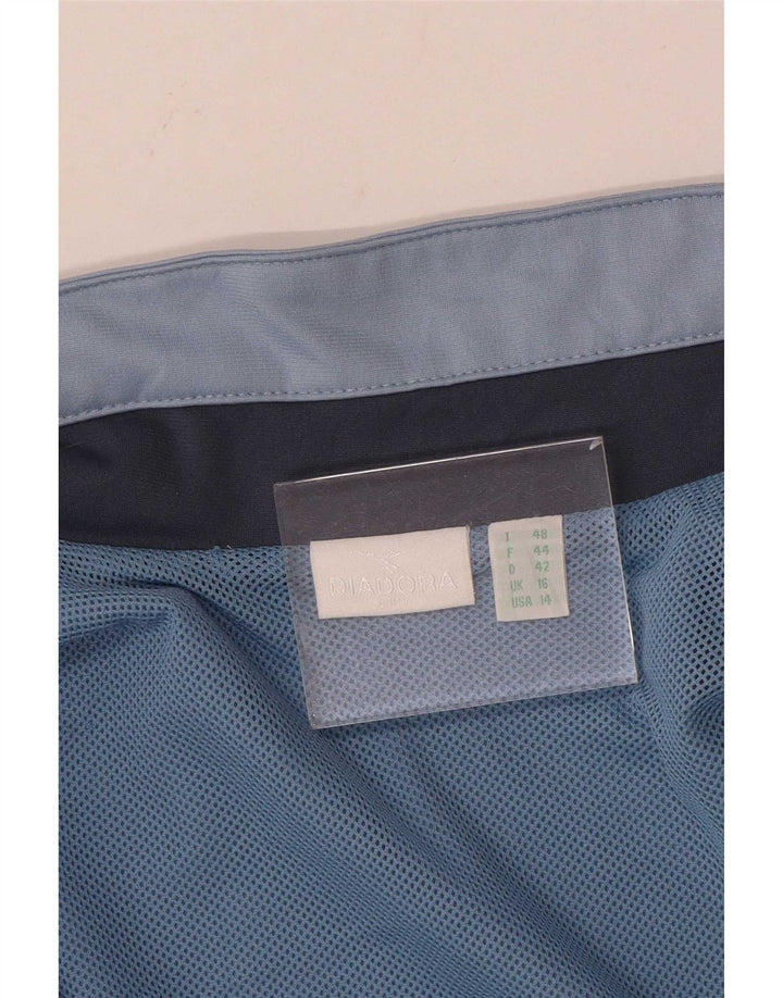 Diadora Chaqueta de chándal extragrande para mujer, talla 40, talla grande, color azul