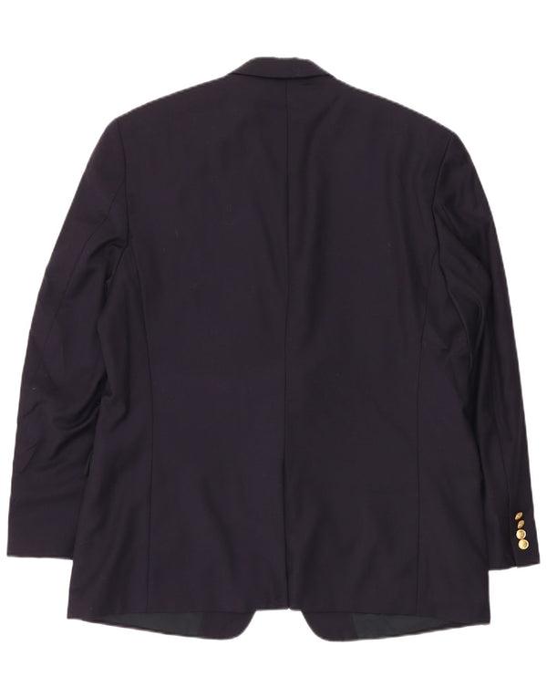 RALPH LAUREN Chaqueta tipo blazer de 2 botones para hombre UK 44 2XL Lana azul marino