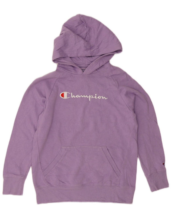 Champion Sudadera con capucha gráfica para niñas 13-14 años XL Algodón morado