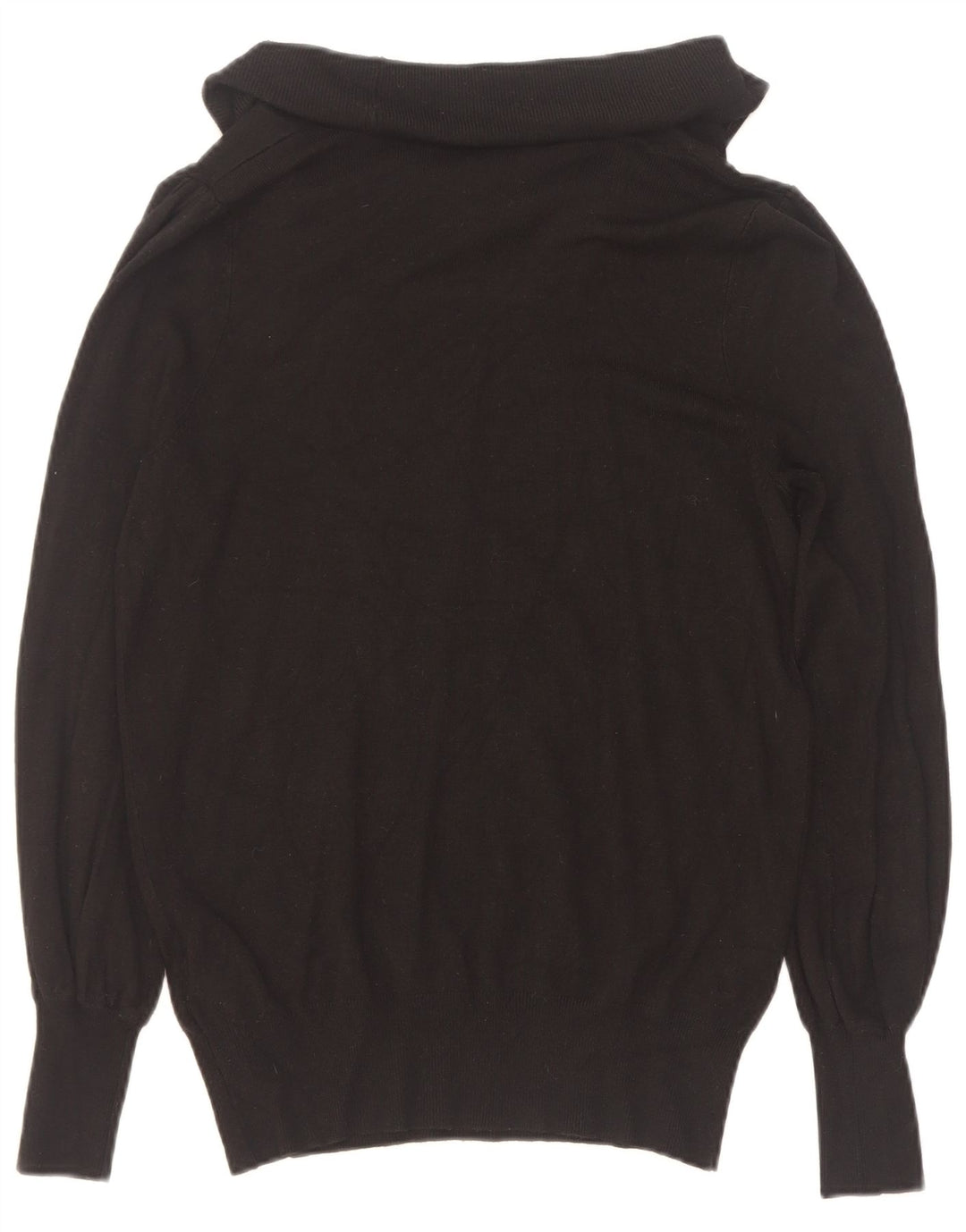 Marks & Spencer suéter con cuello vuelto para mujer, talla M, viscosa negra, Reino Unido 42