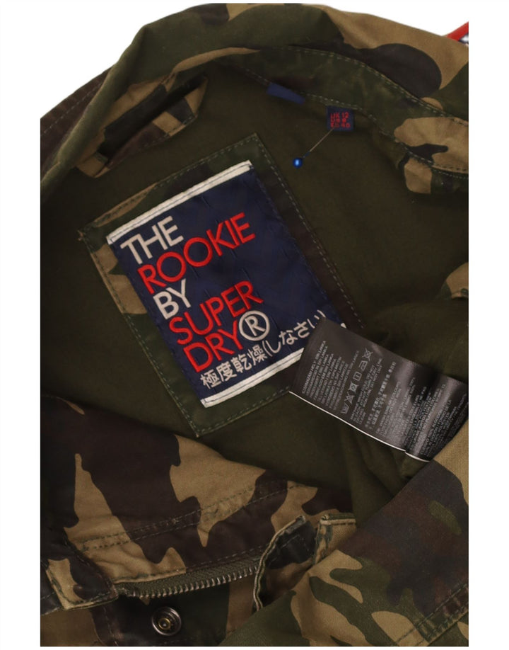 Superdry Chaqueta Militar Gráfica para Mujer Reino Unido 40 Camuflaje Caqui Mediano