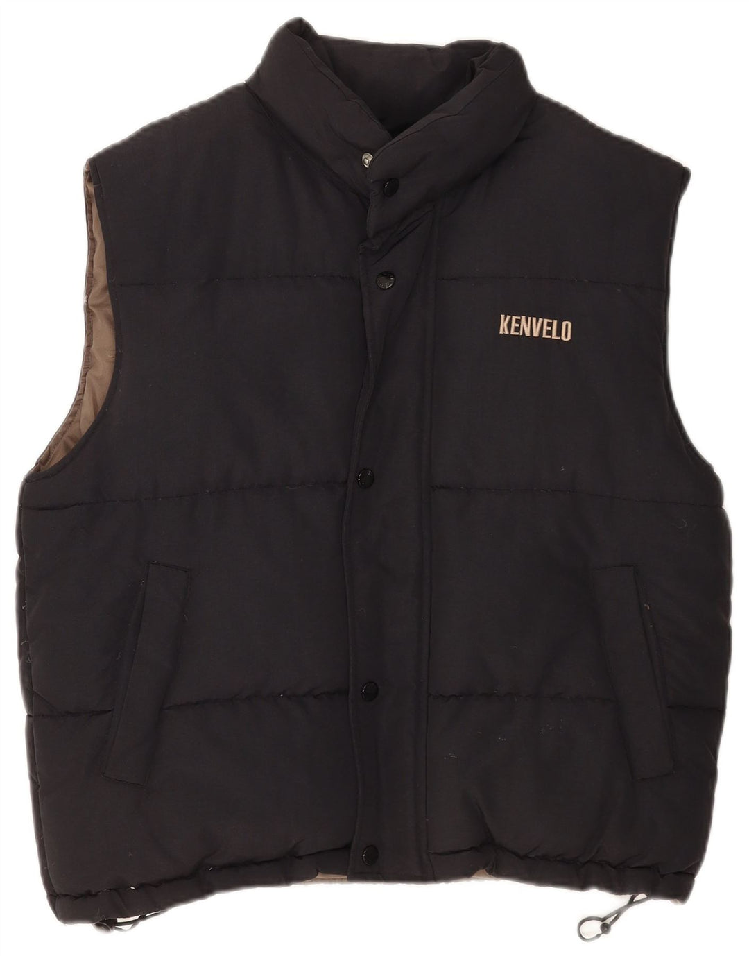 Kenvelo Chaleco acolchado para hombre UK 38 Medium Black Nylon