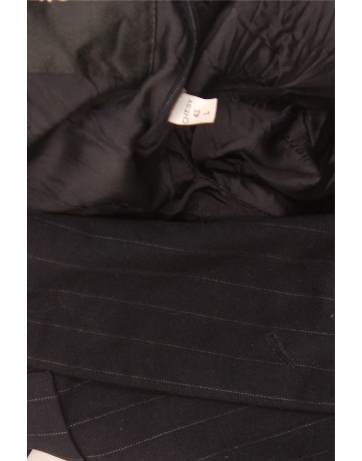 Pierre Cardin Chaqueta tipo blazer con doble botonadura para hombre UK 40 Large Black