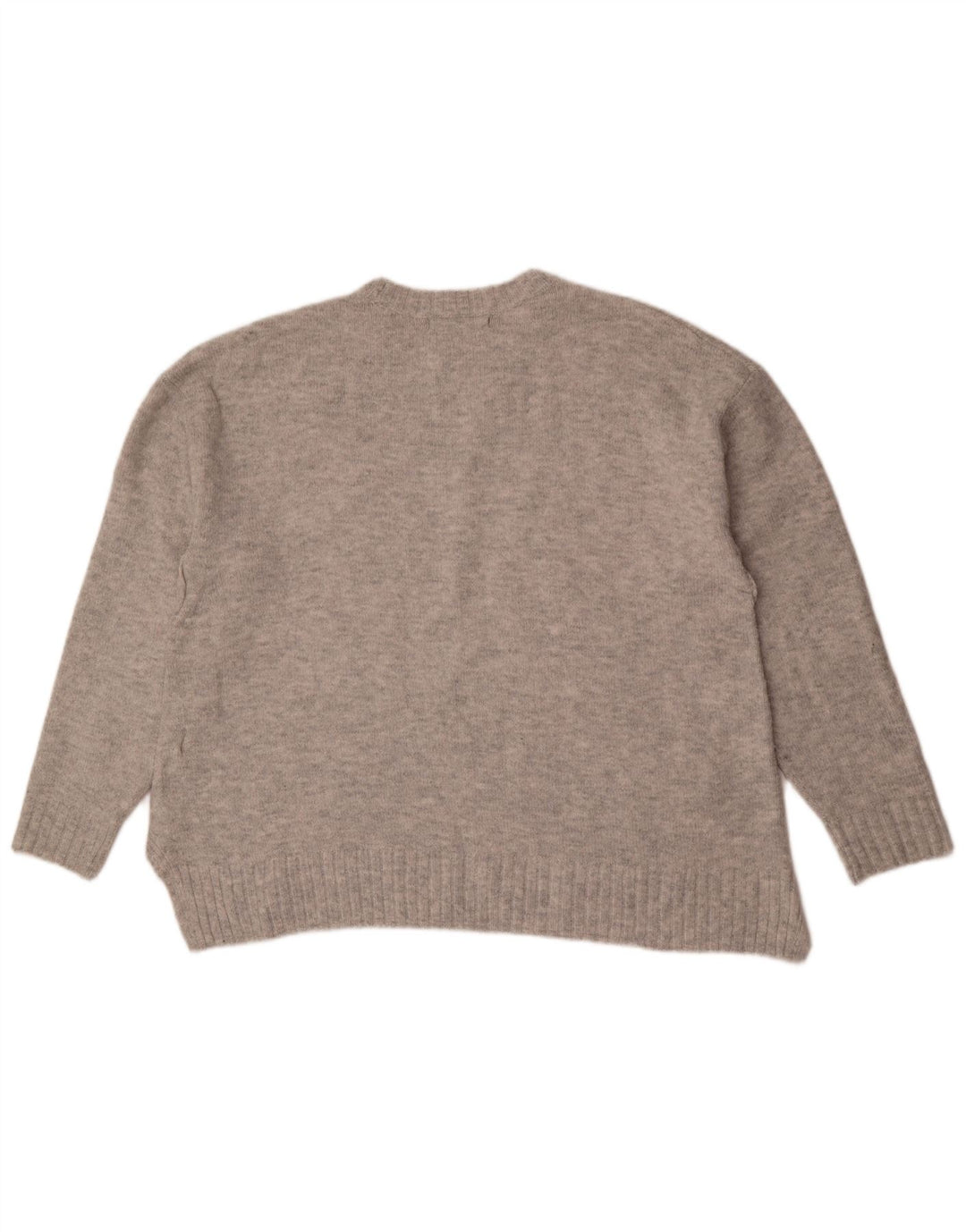 Marks & Spencer Suéter tipo jersey de cuello redondo de gran tamaño para mujer UK 46 Grande Gris