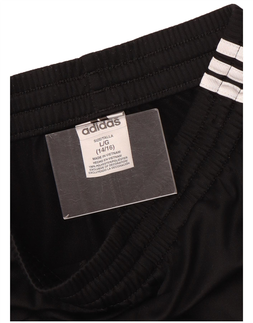 Adidas - Pantalones de chándal para niño (12-13 años, talla grande), color negro