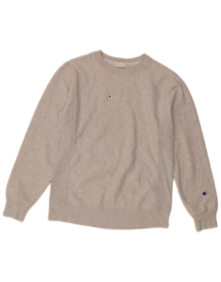 Champion Sudadera Para Hombre Jumper Small Gris Algodón