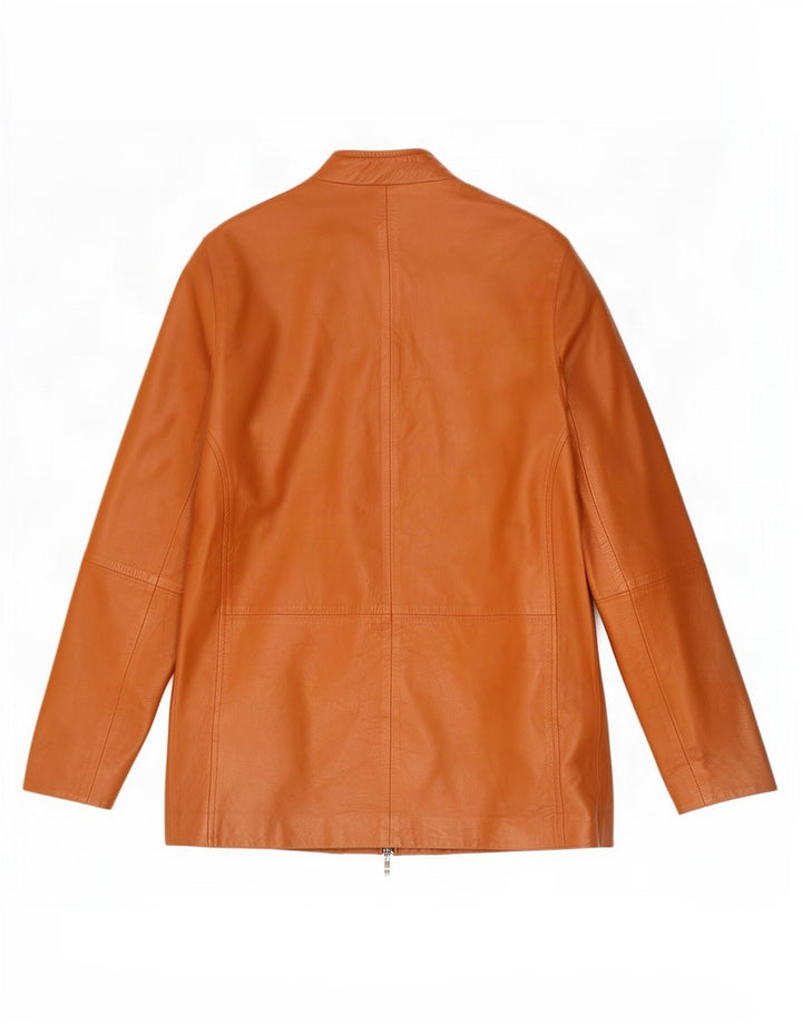 Chaqueta de cuero vintage para mujer IT 42 Marrón medio