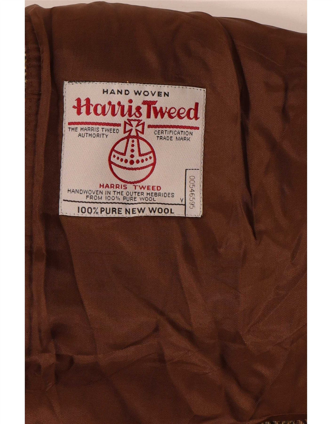 Harris Tweed Chaqueta Blazer para Hombre UK 44 2XL Marrón Herringbone Classic