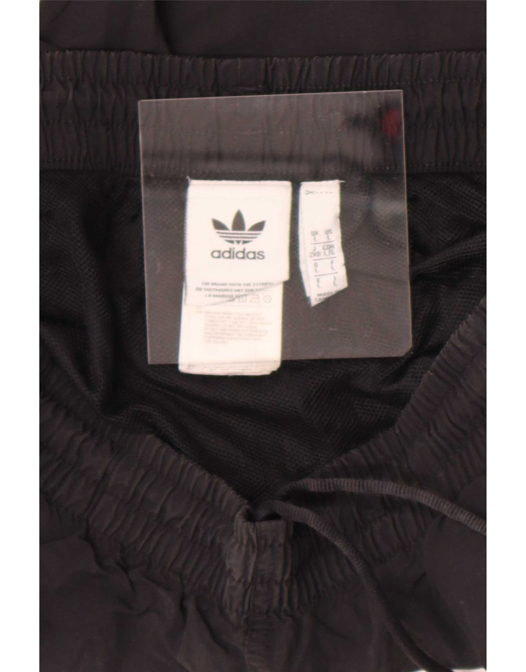 Adidas - Pantalones cortos deportivos para hombre, talla grande, nailon negro