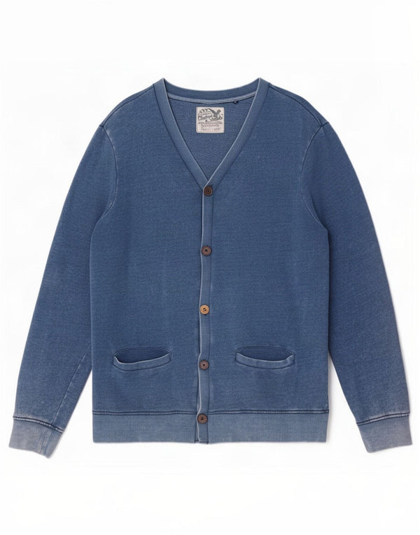 Hanbury Cárdigan para hombre IT 54 XL Algodón azul