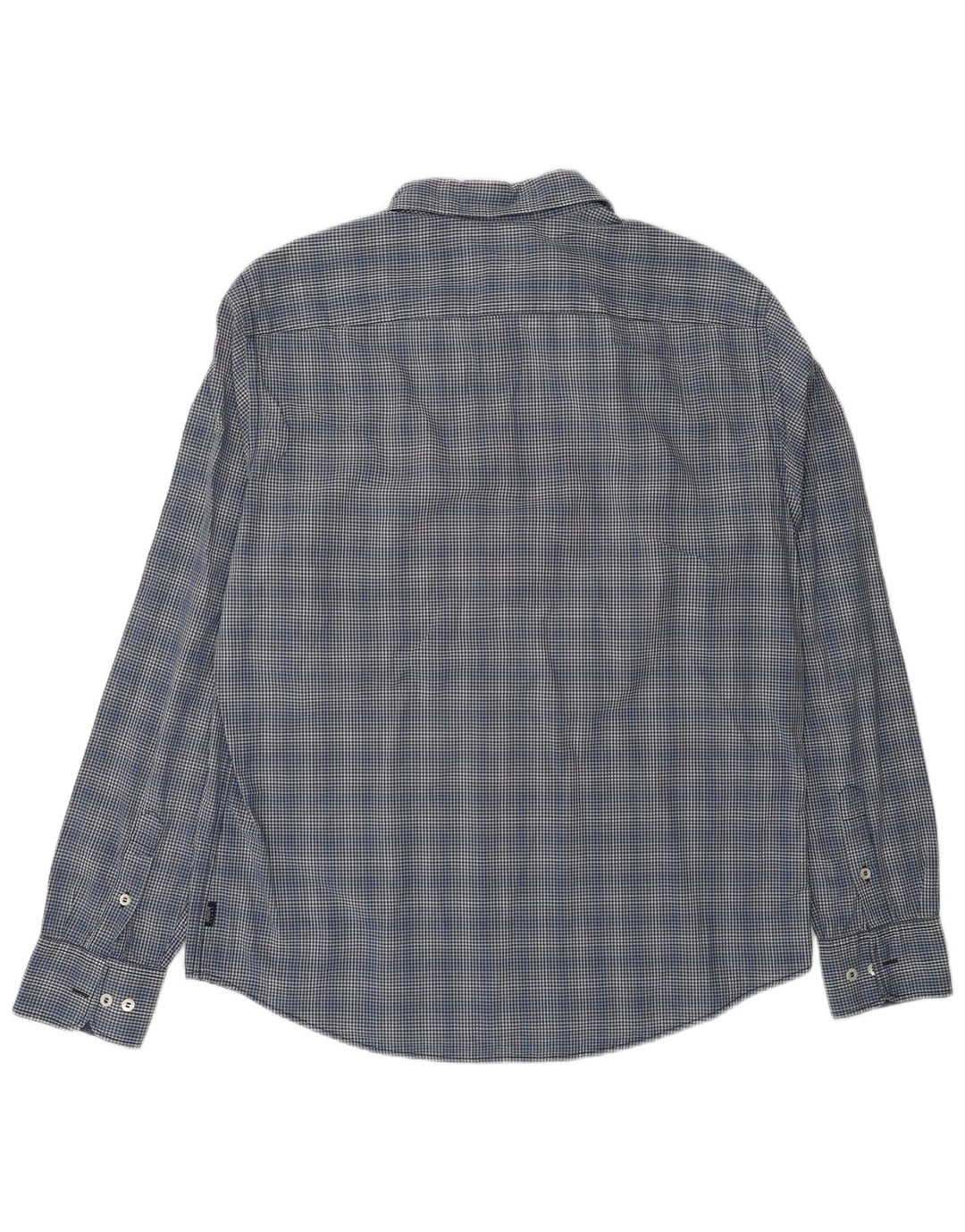 Armani Jeans Camisa Hombre XL Azul Marino Vichy