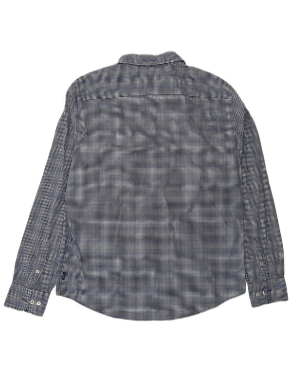 Armani Jeans Camisa Hombre XL Azul Marino Vichy