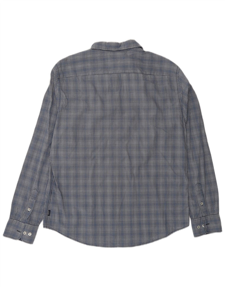 Armani Jeans Camisa Hombre XL Azul Marino Vichy