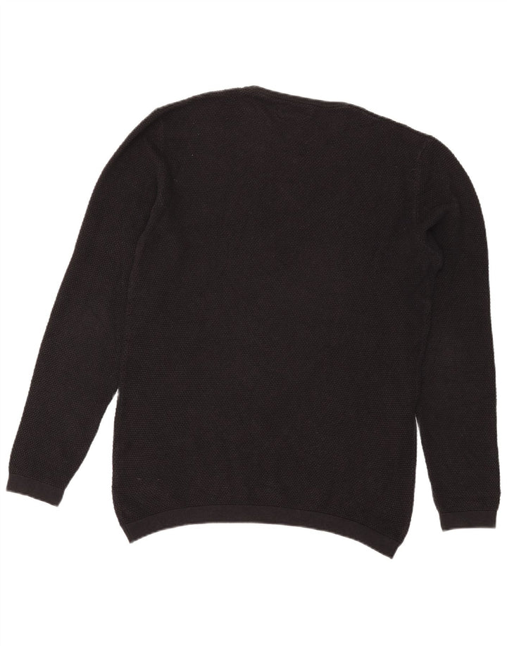 Zara Hombre Jersey De Cuello Redondo Jersey Grande Negro