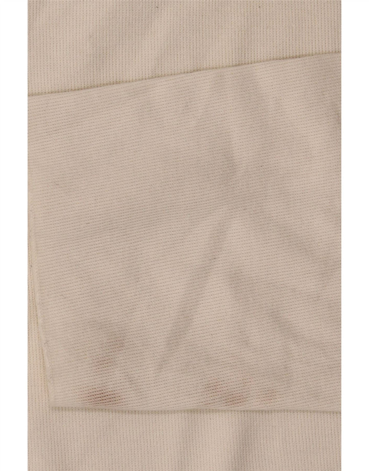 Zara Mujer Crop Top Extragrande Manga Larga UK 44 Mediano Algodón Blanco