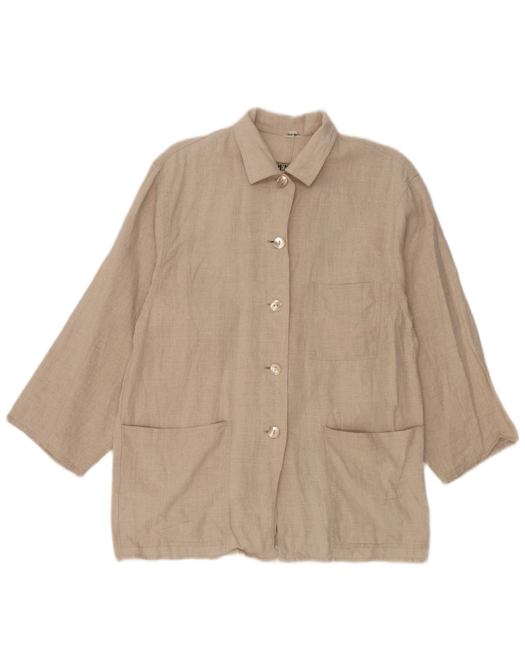 Chaqueta utilitaria extragrande para mujer Penny Black IT 44 Lino beige medio