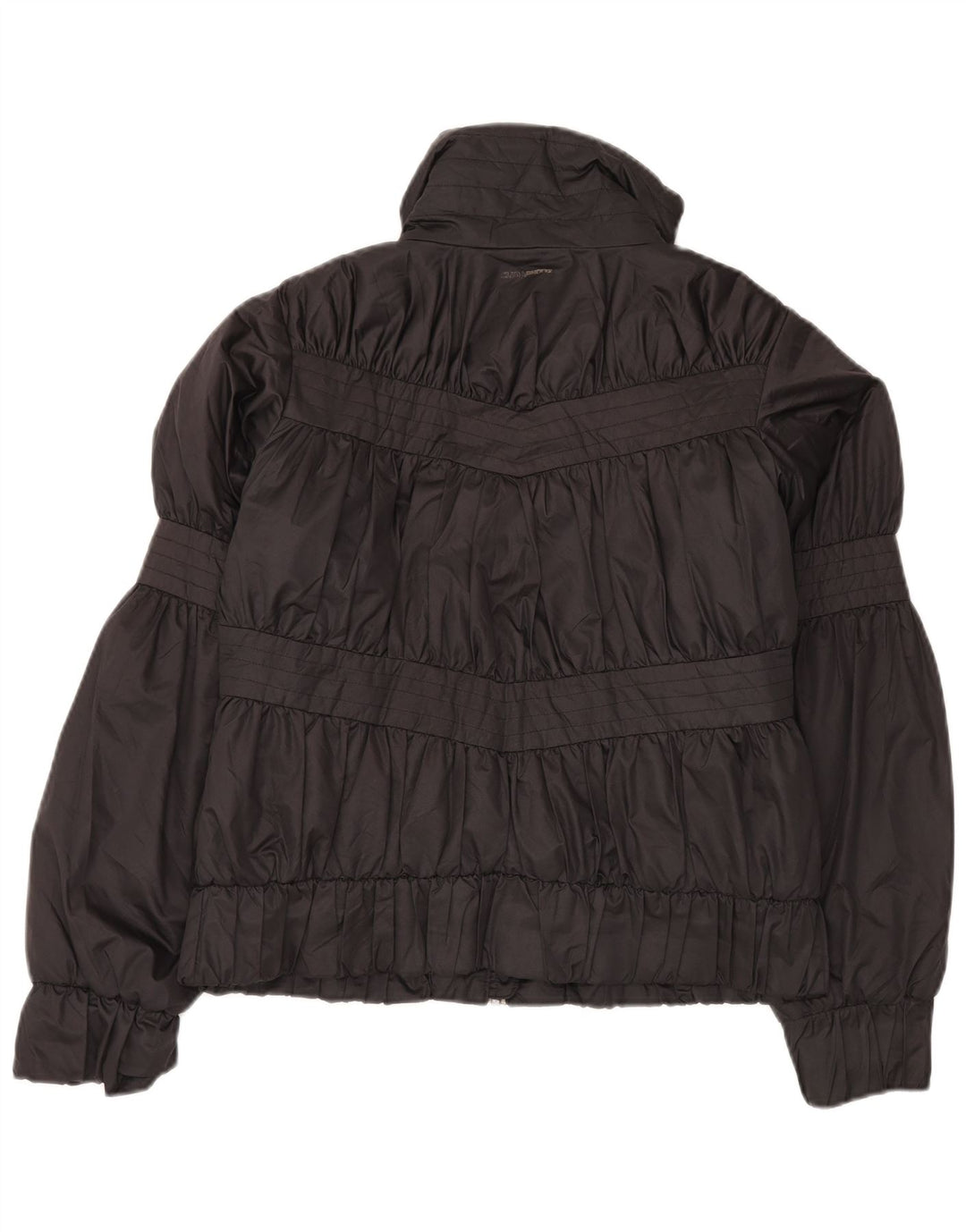 ADIDAS Chaqueta bomber extragrande para mujer UK 10 Small Poliéster negro