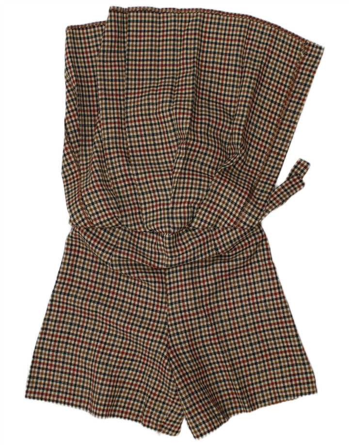ZARA Falda Pantalón Niña 9-10 Años Multicolor Pata De Gallo Poliéster