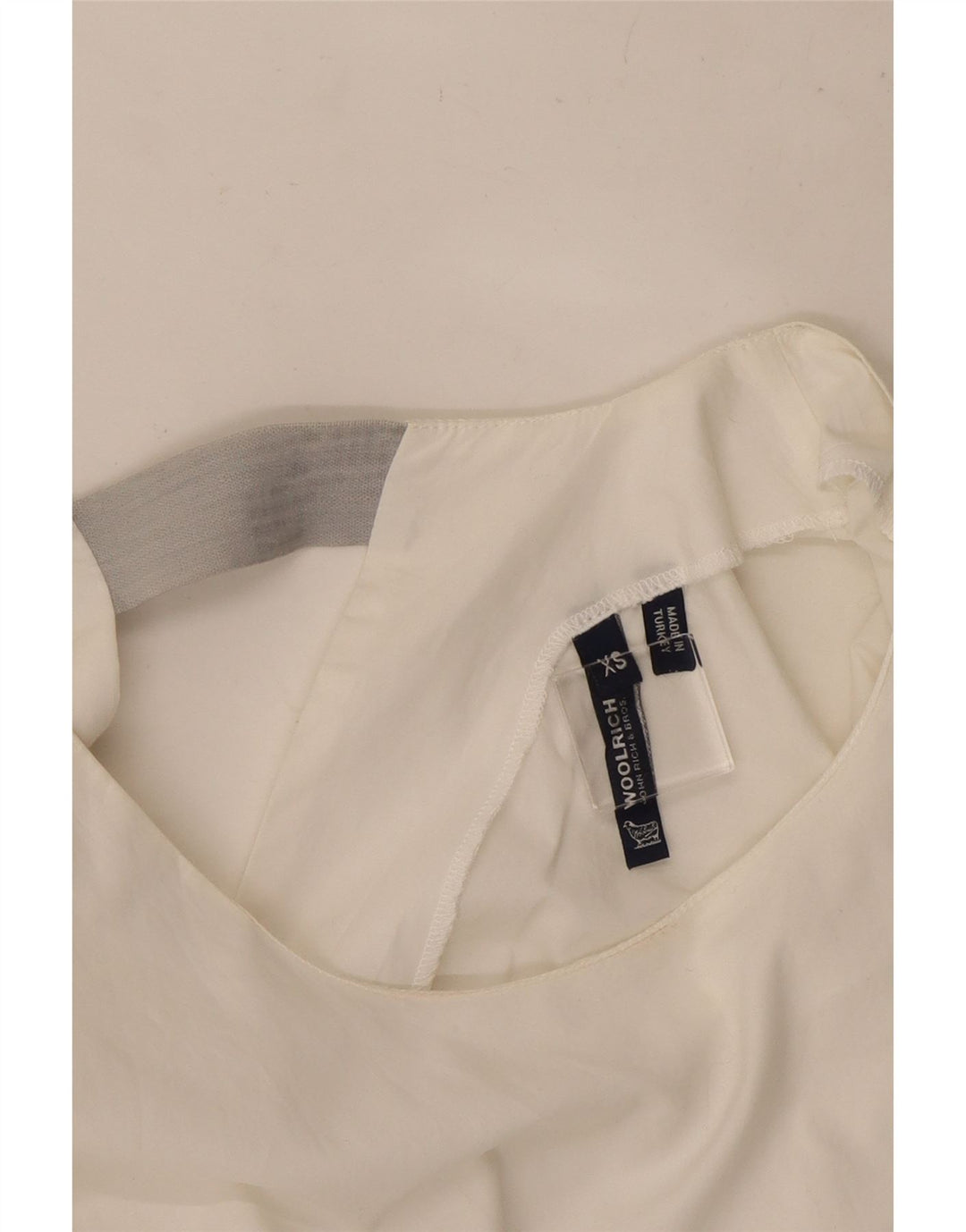Woolrich Vestido recto extragrande sin mangas para mujer UK 6 XS Blanco
