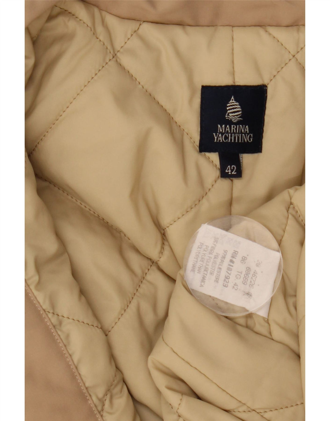 MARINA YACHTING Chaqueta utilitaria de mujer IT 42 Poliéster beige medio