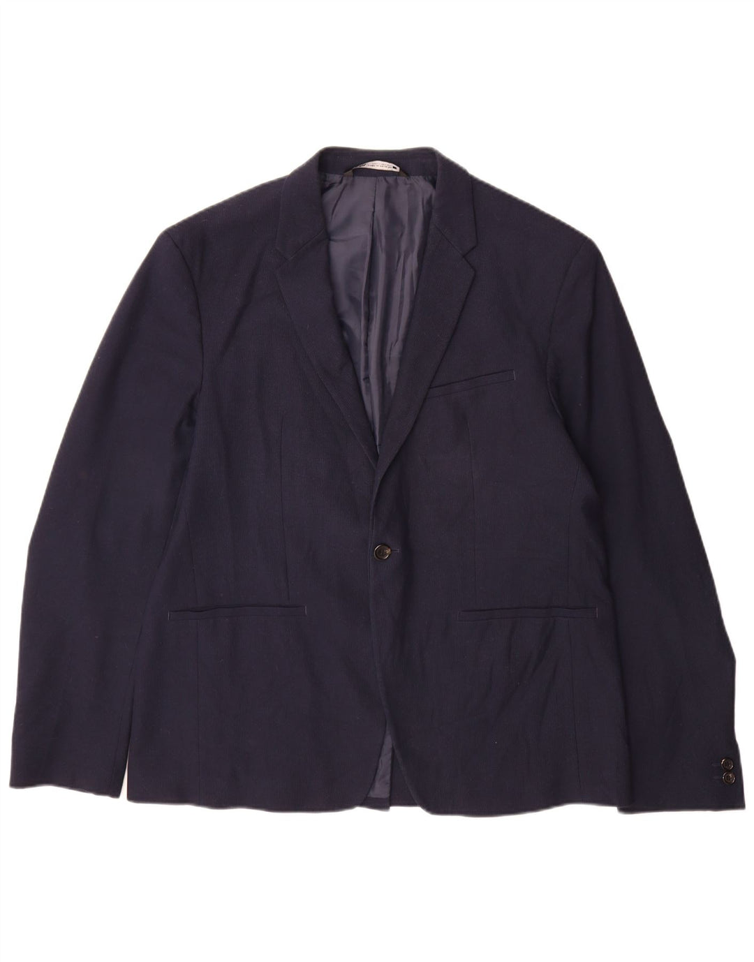 Zara Chaqueta Blazer De 1 Botón Para Hombre EU 54 XL Azul Marino