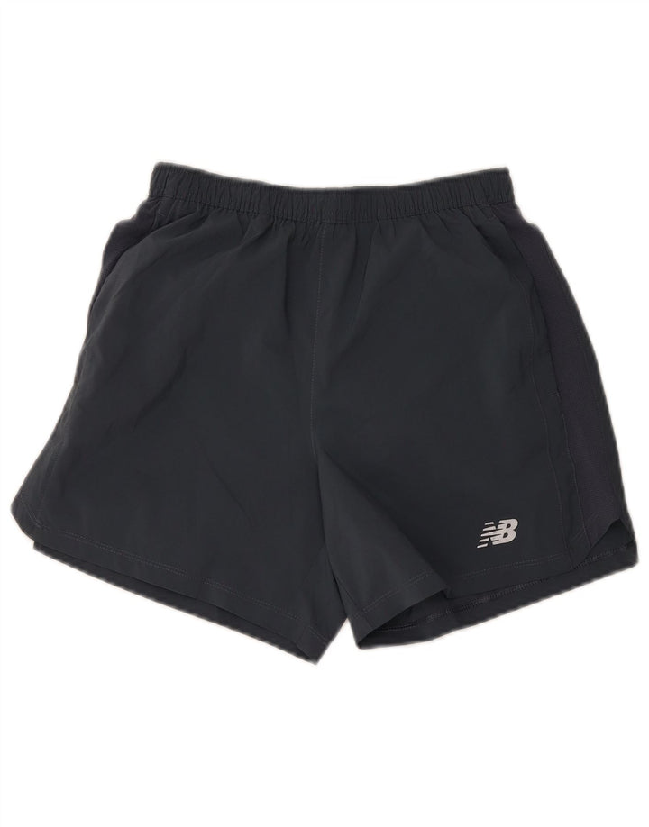 New Balance Pantalones cortos deportivos para hombre pequeño gris