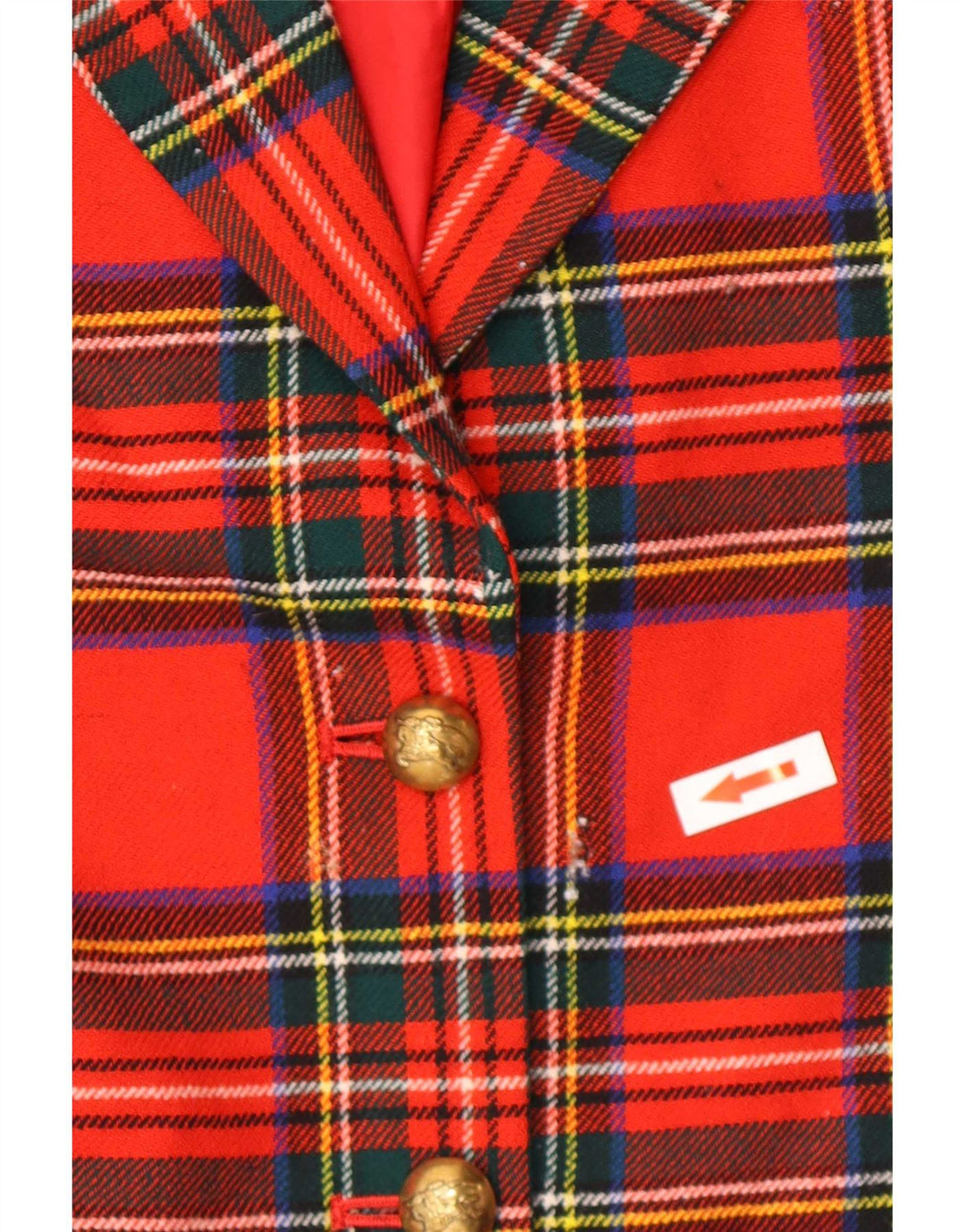 Burberrys Chaqueta tipo blazer de 2 botones para mujer Reino Unido 44 Cuadros rojos medianos