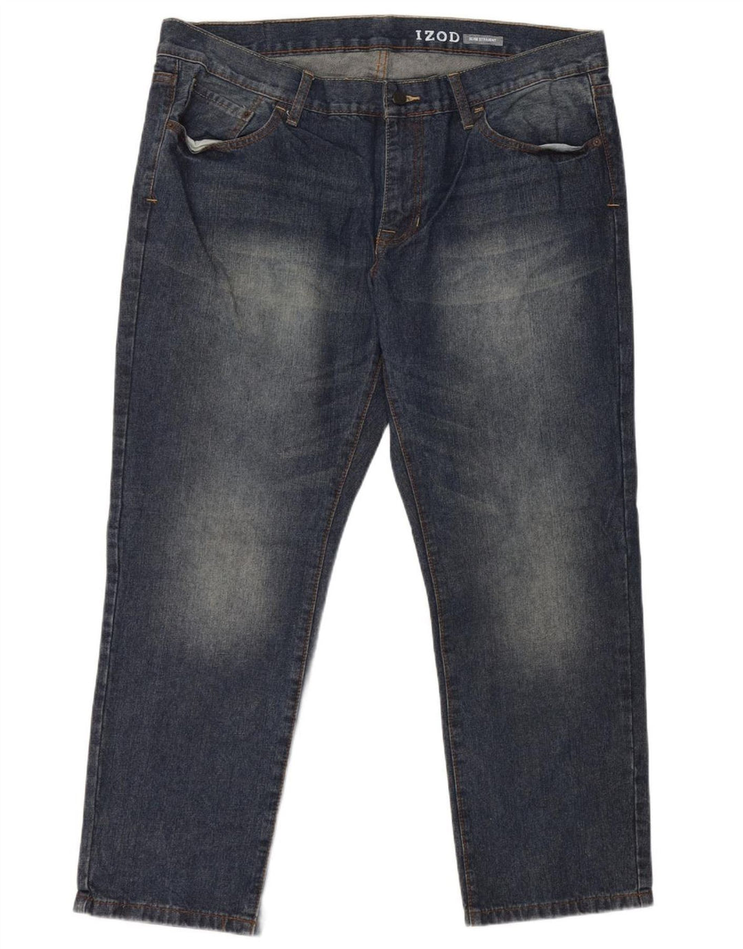 IZOD Vaqueros rectos ajustados para hombre W40 L30 Algodón azul