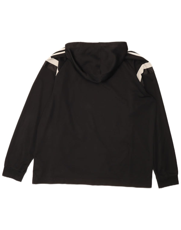 Adidas Hombre Sudadera con capucha Jumper XL Negro Colorblock Poliéster