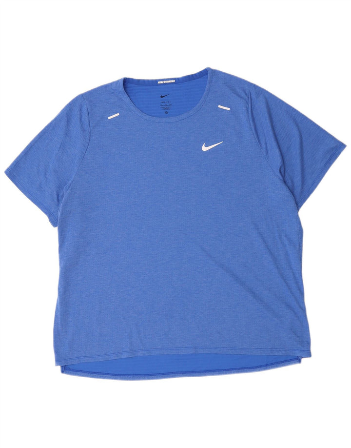 NIKE Camiseta Dri Fit para Hombre Top 2XL Poliéster Azul