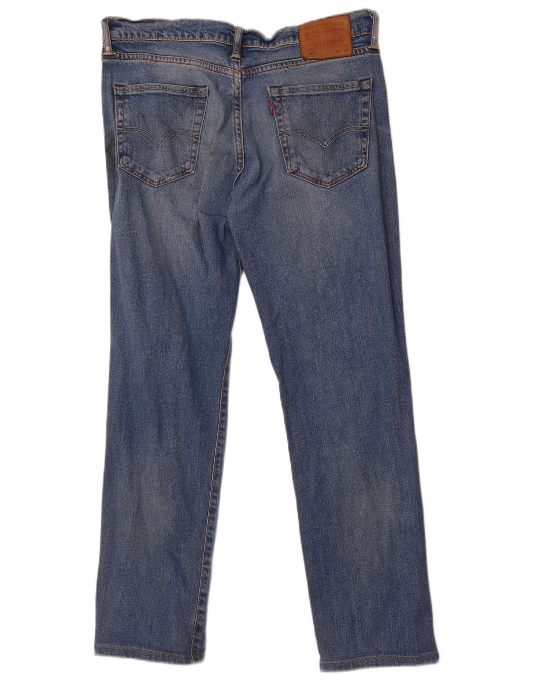 Levi's Hombre 511 Slim Jeans W34 L29 Algodón Azul