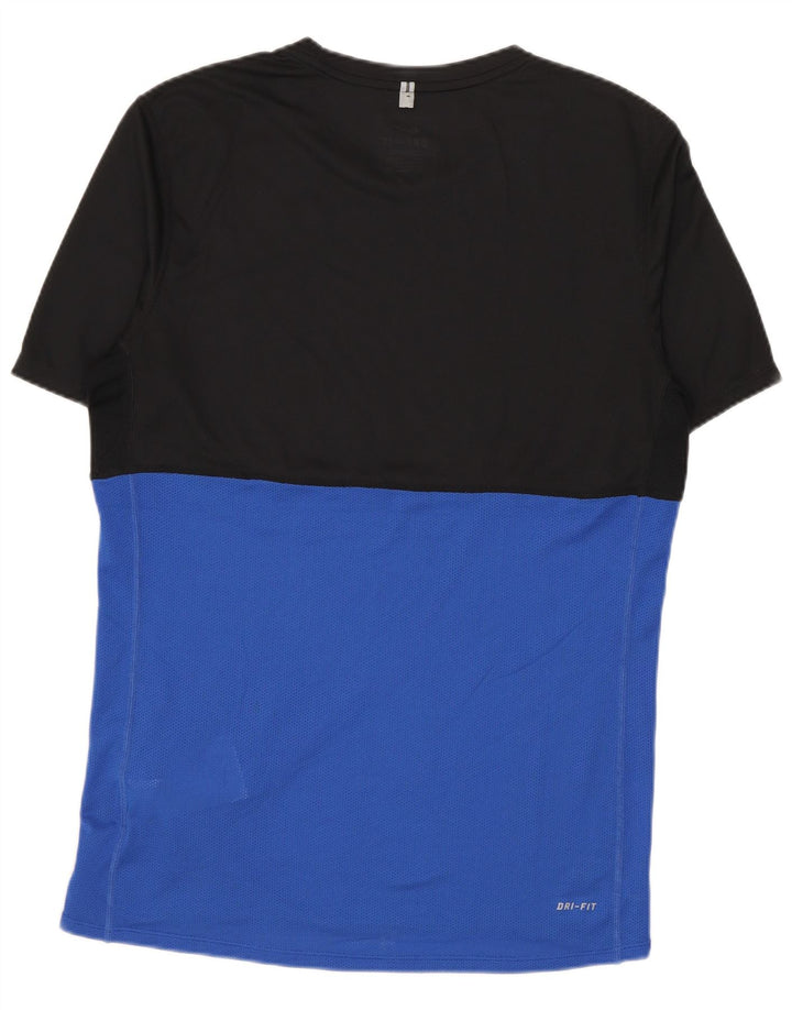 NIKE Camiseta Dri Fit para Hombre Top Small Negro Colorblock Poliéster