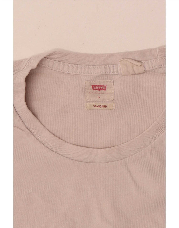 Levi's Camiseta de ajuste estándar para hombre, talla grande, color rosa