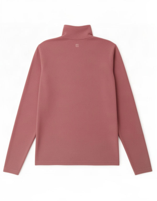 Jersey polar con cremallera y cuello para mujer de Mountain Warehouse UK 6 XS Poliéster rosa