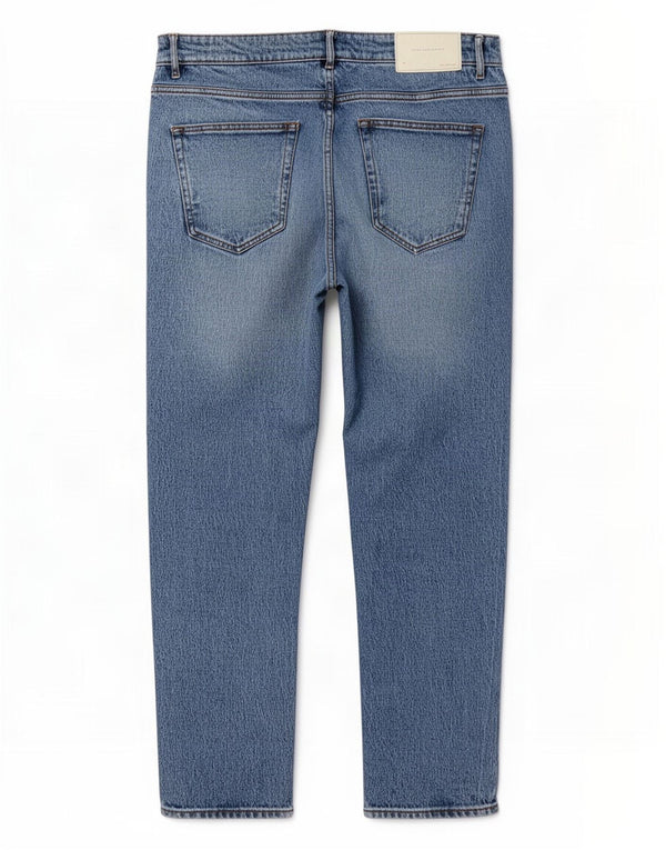 Zara Mens Slim Jeans EU 42 Large W32 L28 Algodón Azul