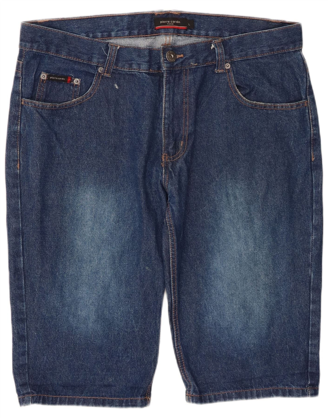 Pierre Cardin Pantalones cortos de mezclilla para hombre grande W36 algodón azul