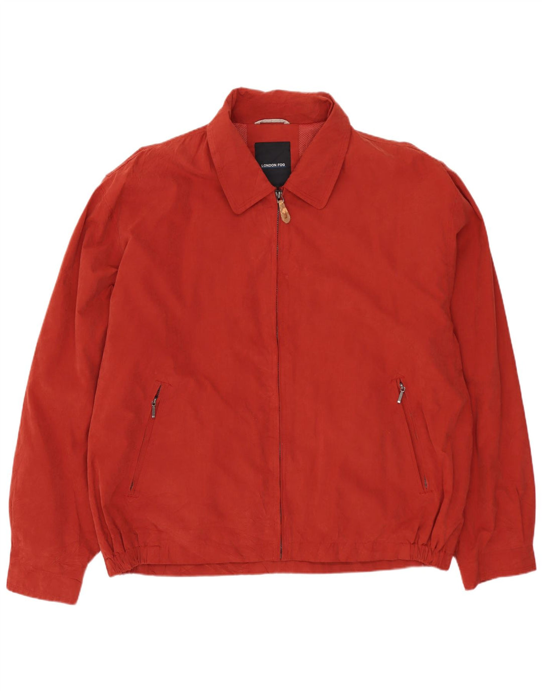 LONDON FOG Chaqueta Bomber para Hombre UK 42 XL Poliéster Rojo